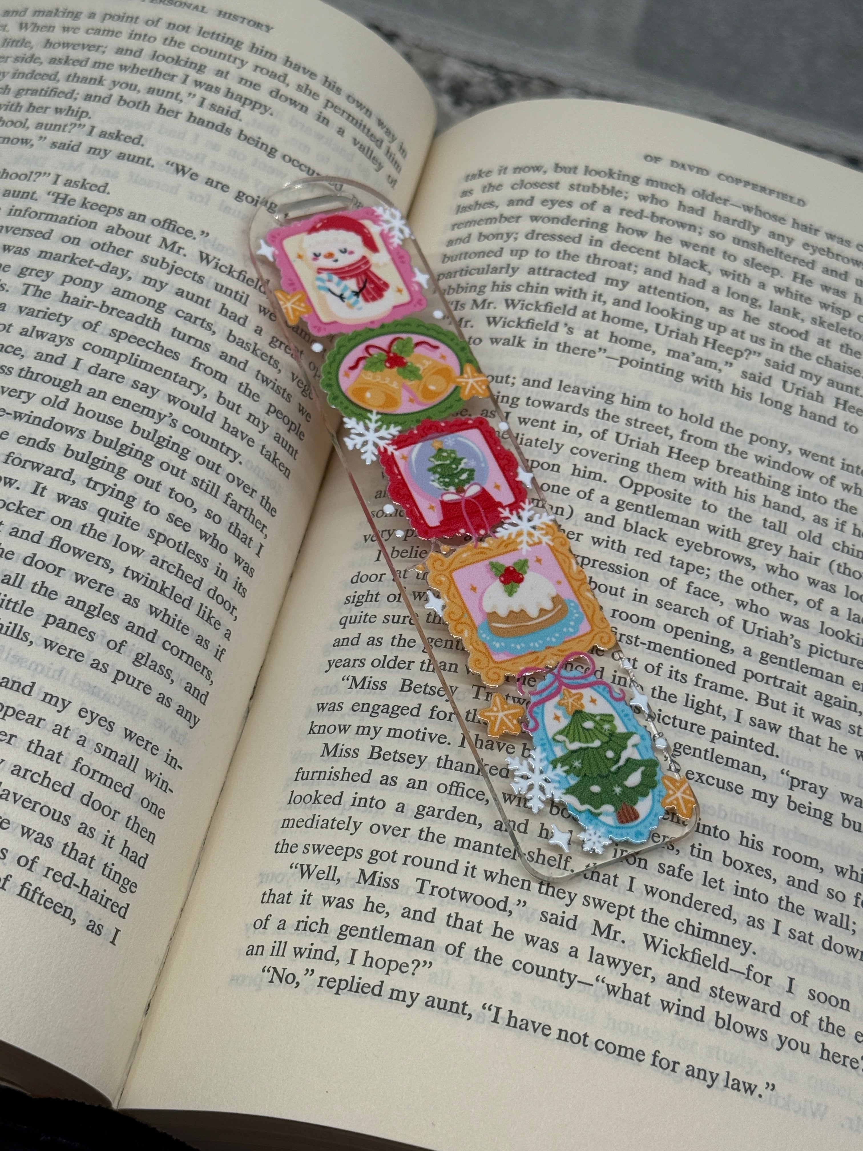 Christmas Storybook Frames Bookmark – Holiday Page Marker