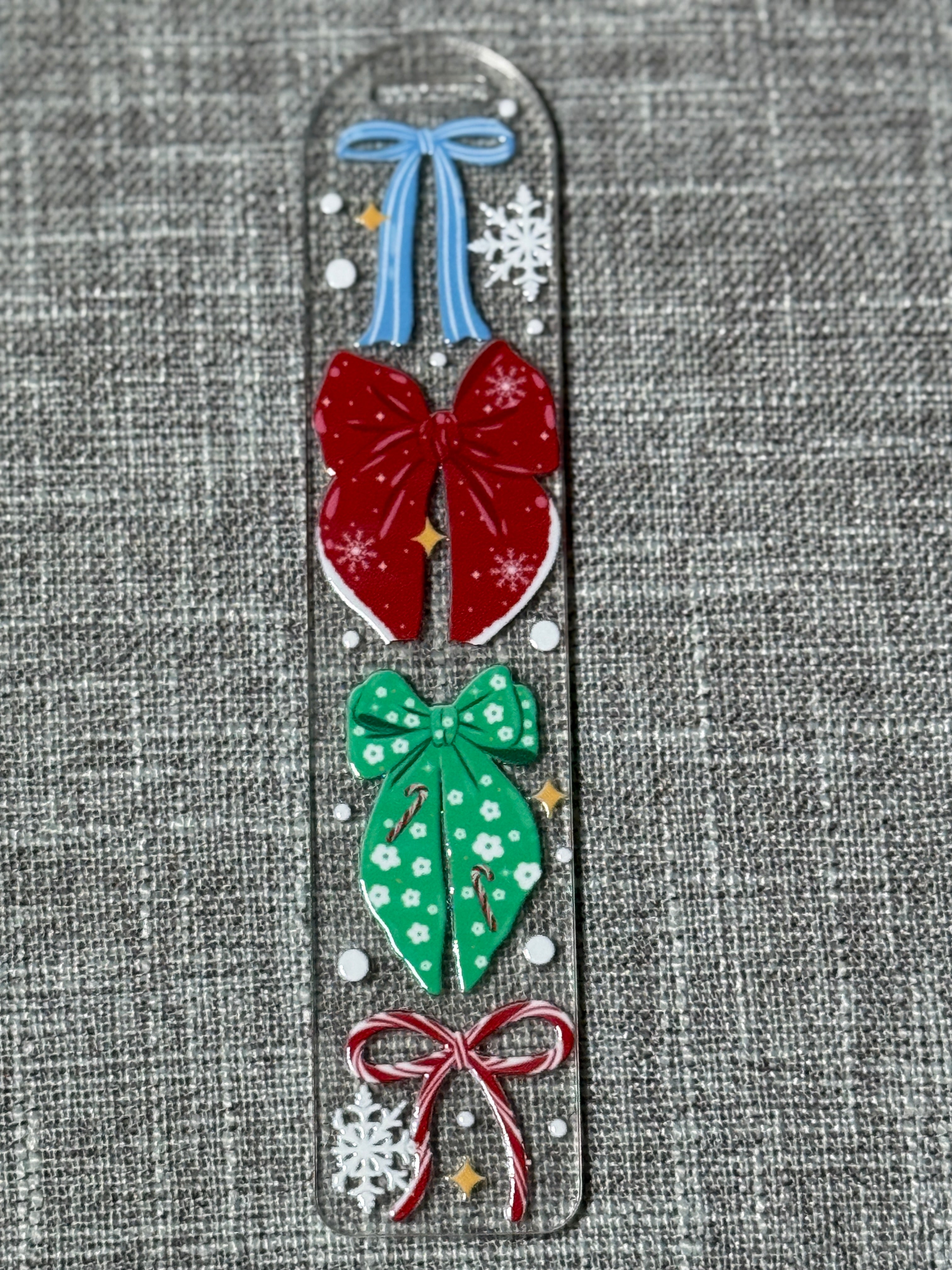 Holiday Bow Parade Bookmark – Holiday Page Marker
