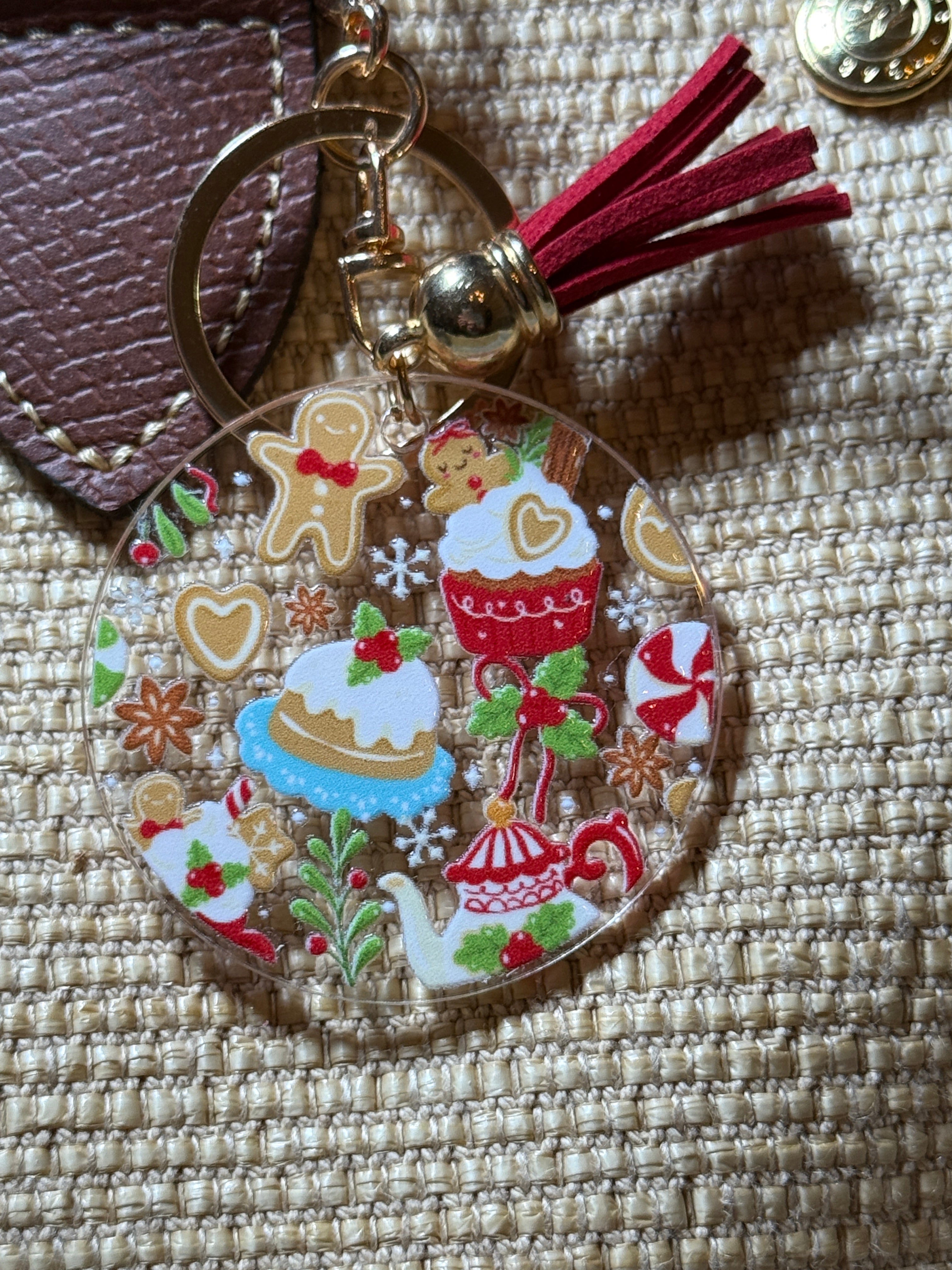 Gingerbread Cocoa Bar Purse Charm – Christmas Bag Charm