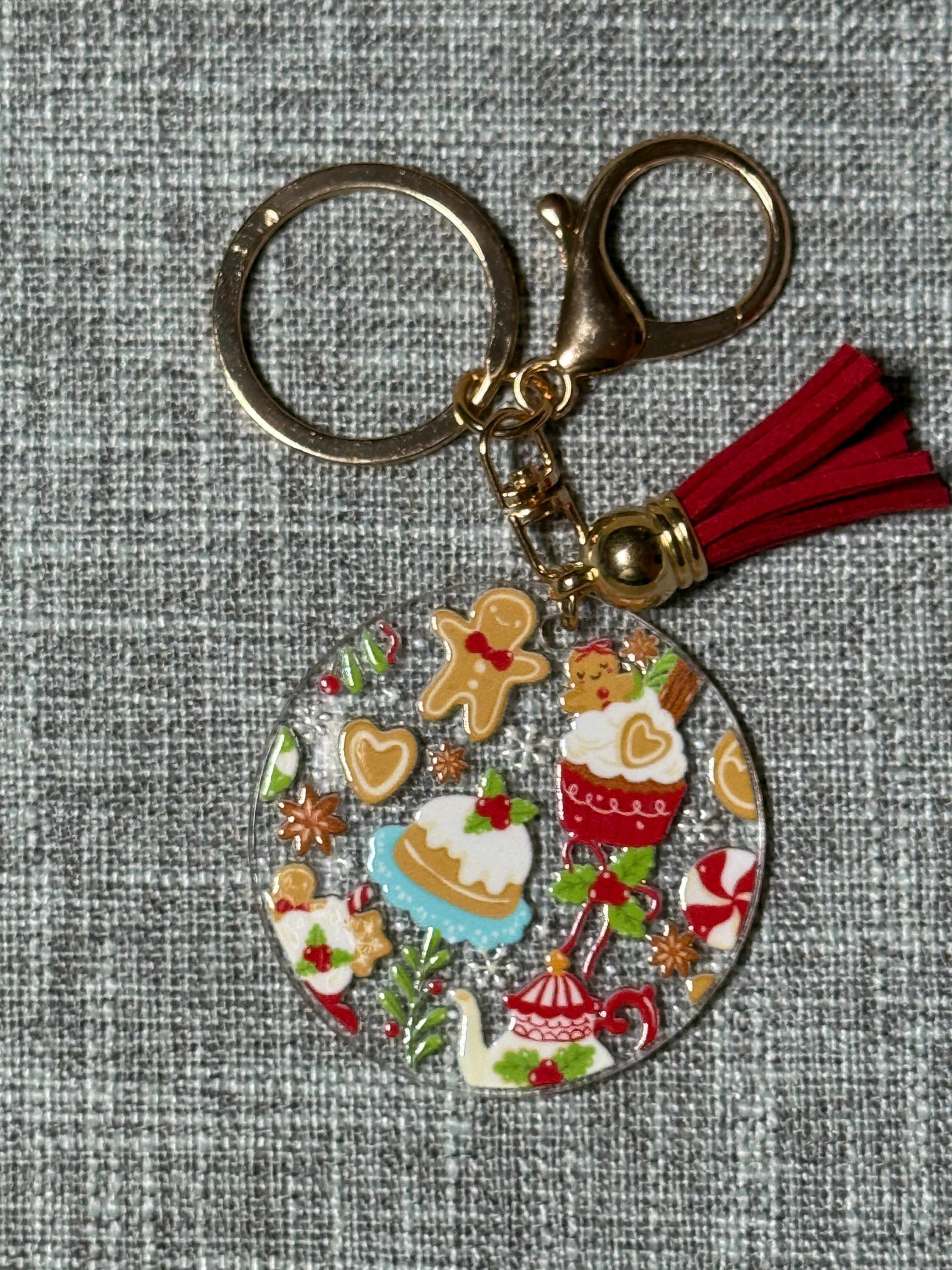 Gingerbread Cocoa Bar Purse Charm – Christmas Bag Charm